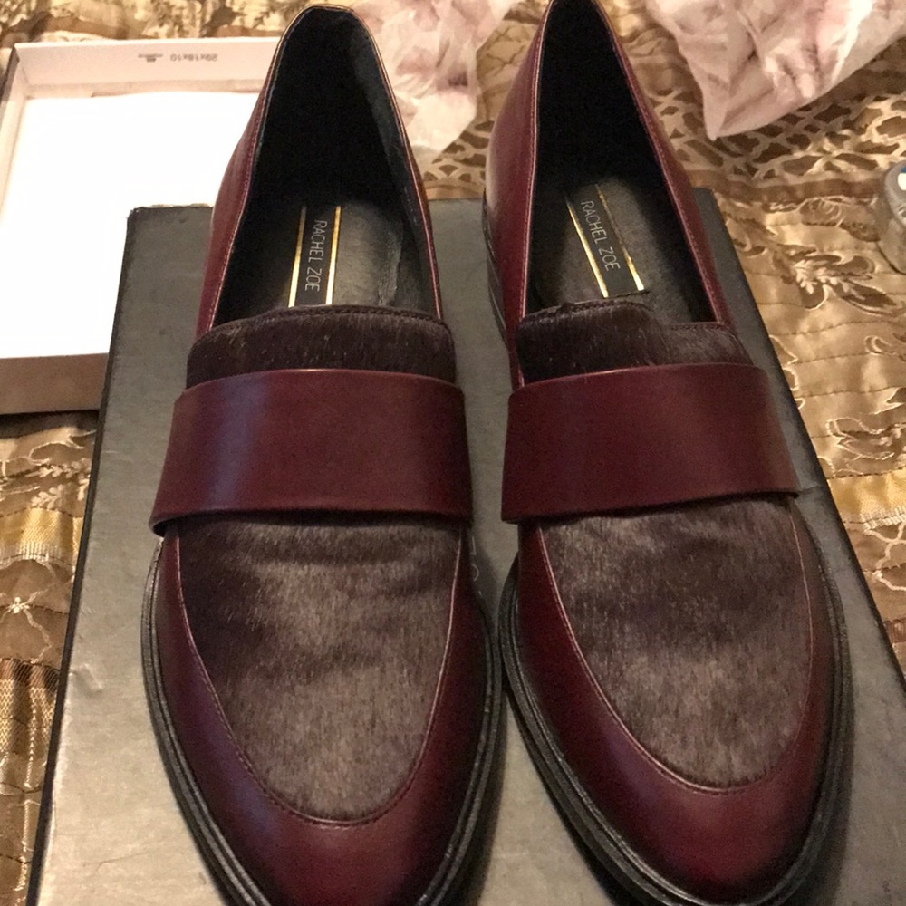 Rachel Zoe Calf hair loafers